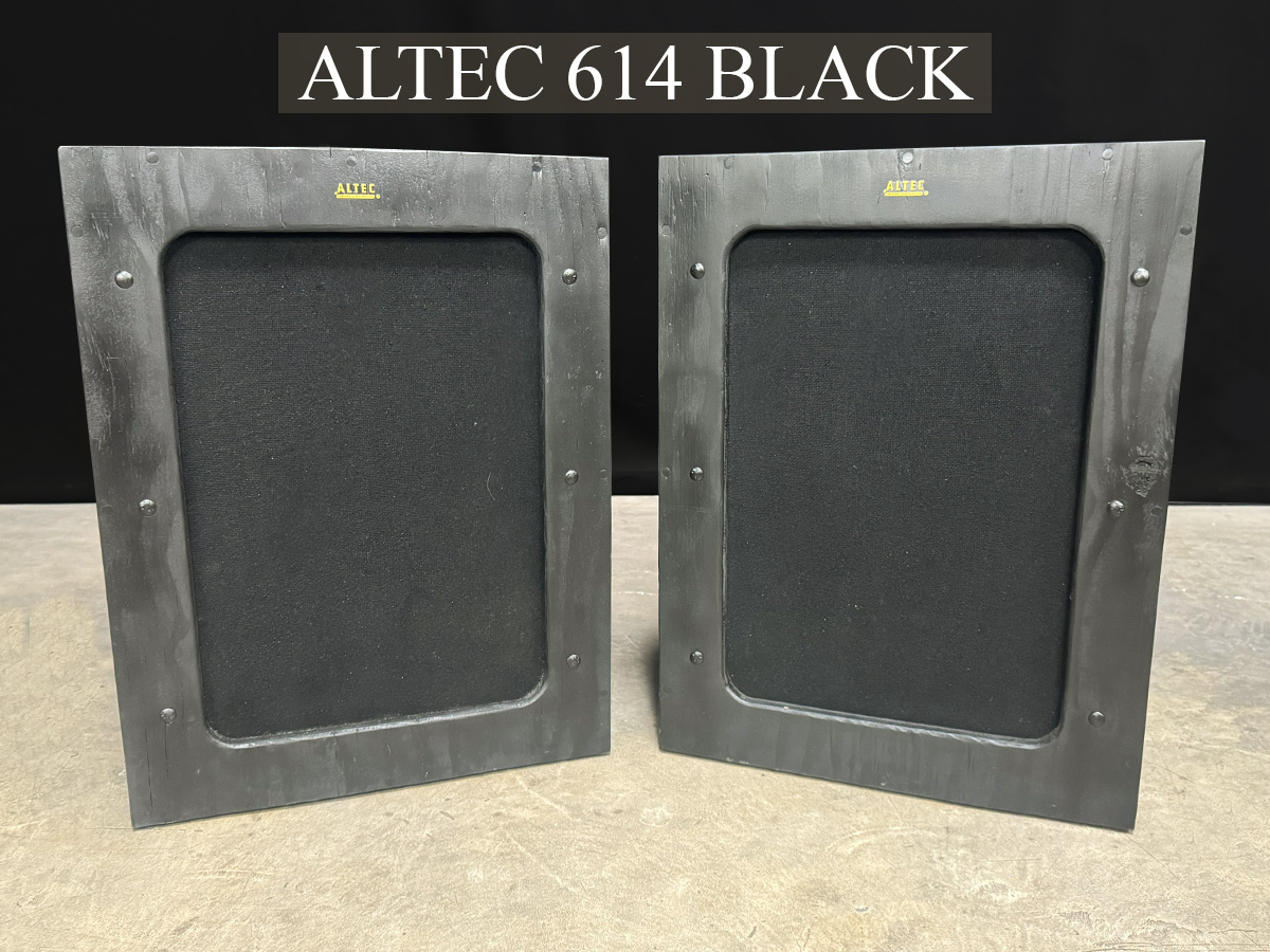 ALTEC アルテック 614 米松合板　黒箱　ペア ８インチアダプター付き
