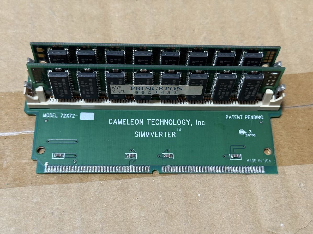 【動作確認済】SIMM 2階建てアダプター 16MB SIMM2枚付