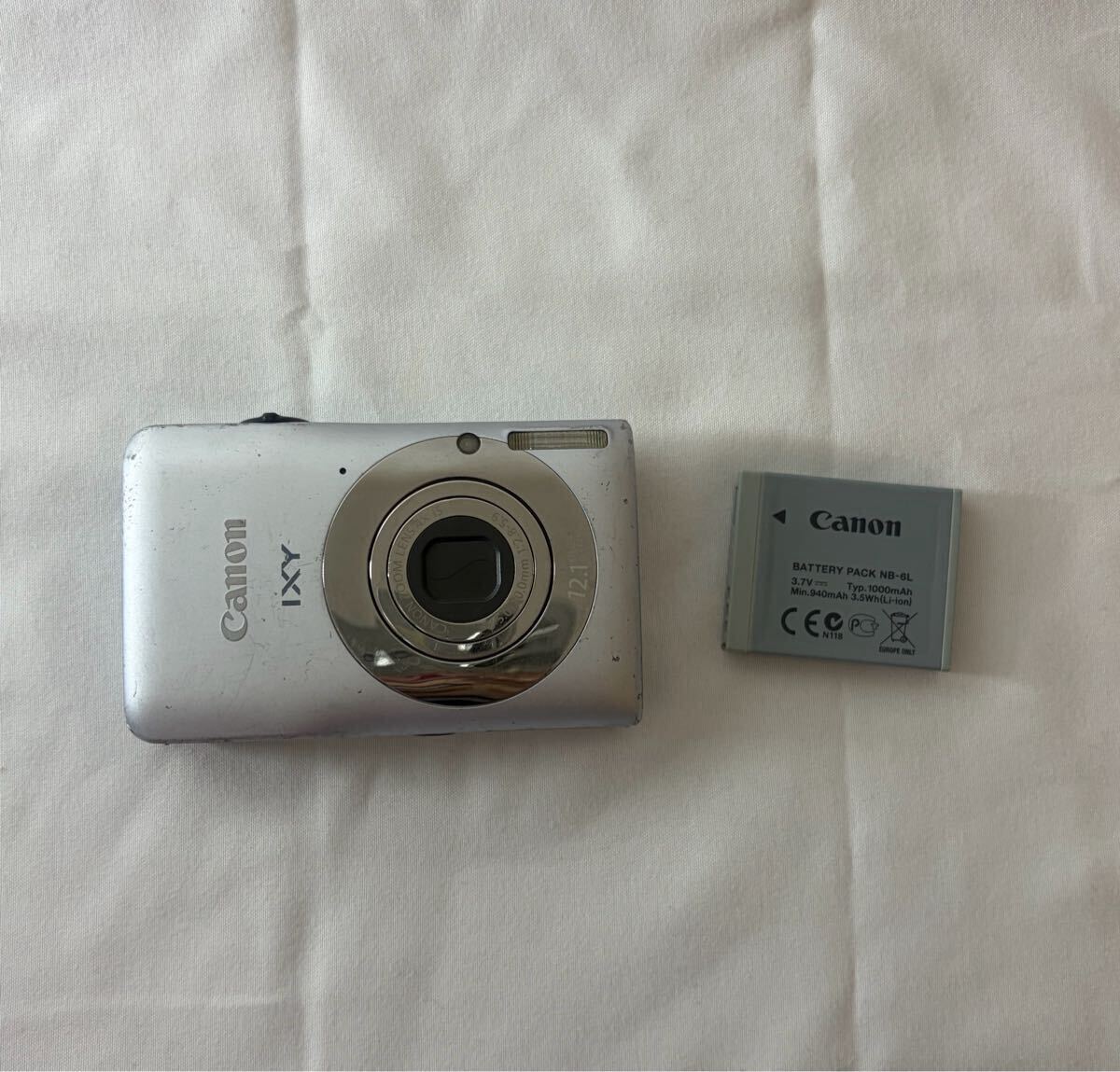 【ま58】★動作確認済★ Canon IXY 200F キャノン イクシー デジタルカメラ バッテリー デジカメ シルバー