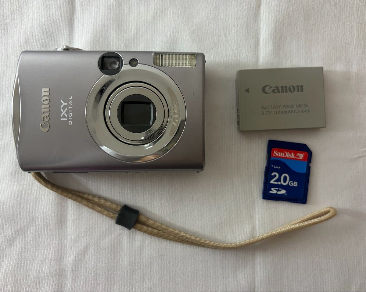 【ま88】★動作確認済★ Canon IXY DIGITAL 900 IS キャノン イクシー デジカメ デジタルカメラ バッテリー SDカード
