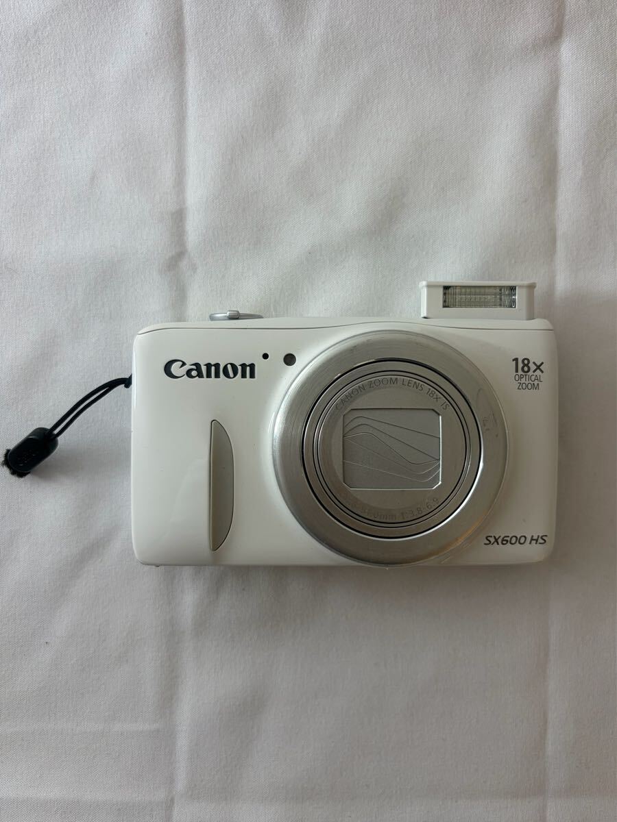 【ま230】★動作確認済★ Canon PowerShot SX600 HS キャノン パワーショット ホワイト デジタルカメラ デジカメ
