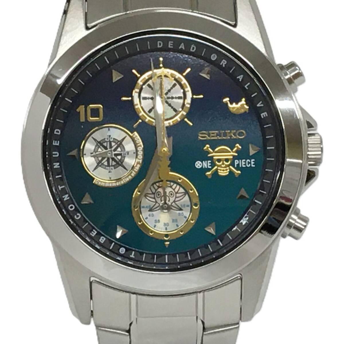 S11-190-154【中古美品/送料無料】SEIKO(セイコー) × ONE PIECE(ワンピース) 1000話記念 7T92-HBZ0 5000本限定 腕時計 稼働品