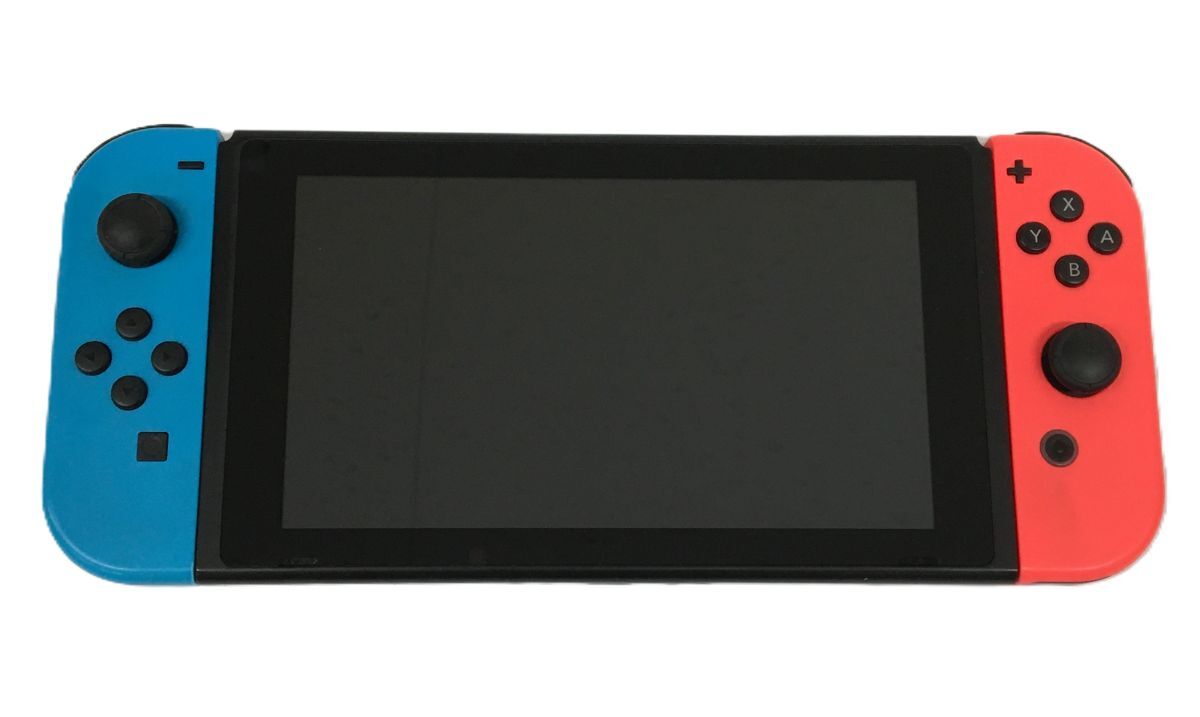 S11-206-049【中古現状品/送料無料】Nintendo Switch(ニンテンドースイッチ) バッテリー強化型 Joy-Con:ネオンブルー/レッド ※動作確認済