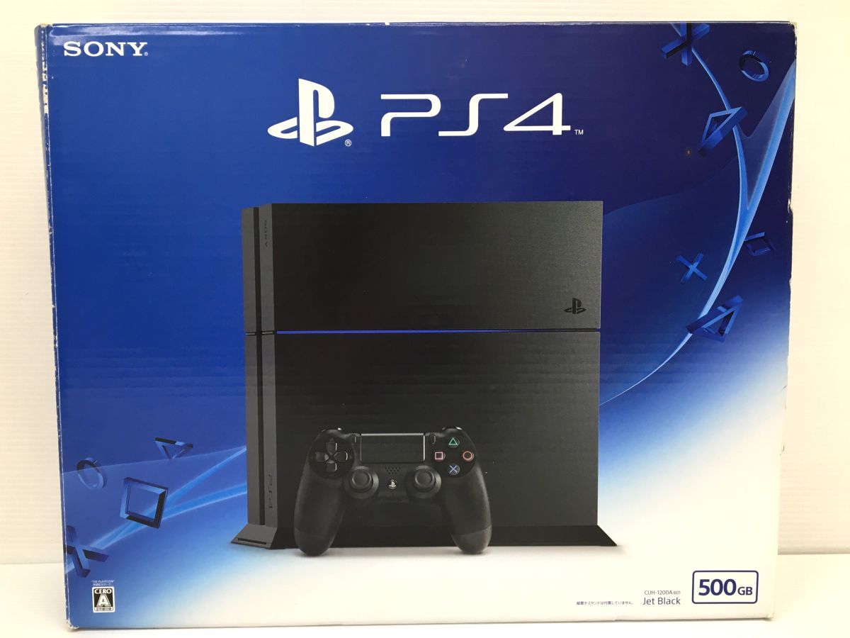 K21-660-051【中古/送料無料】SONY PlayStation4 プレイステーション4 PS4 ※欠品あり 500GB CUH-1200A ブラック ※動作確認済/初期化済