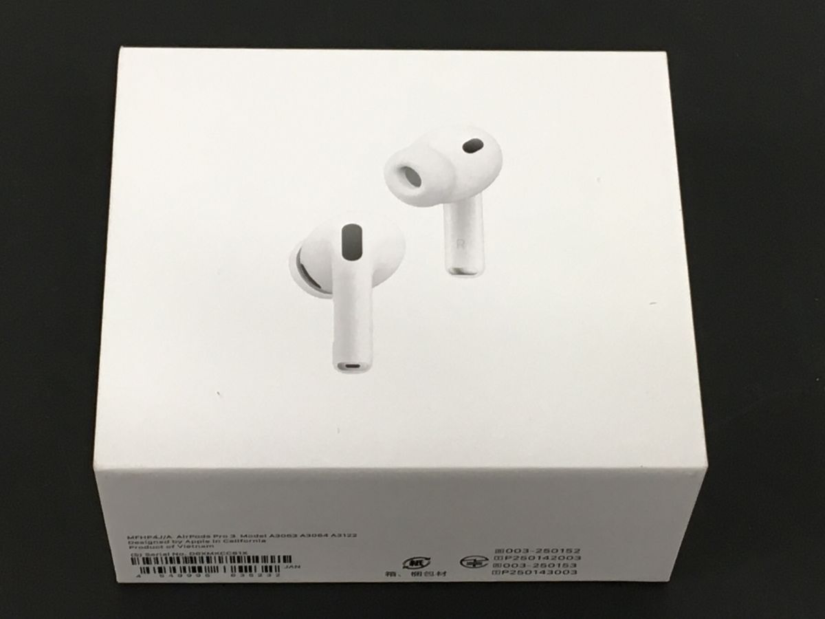 K10-921-108【未開封/送料無料】アップル(Apple) MFHP4J/A Air Pods Pro 3 ワイヤレスイヤホン/エアポッズプロ3 ※限定保証有