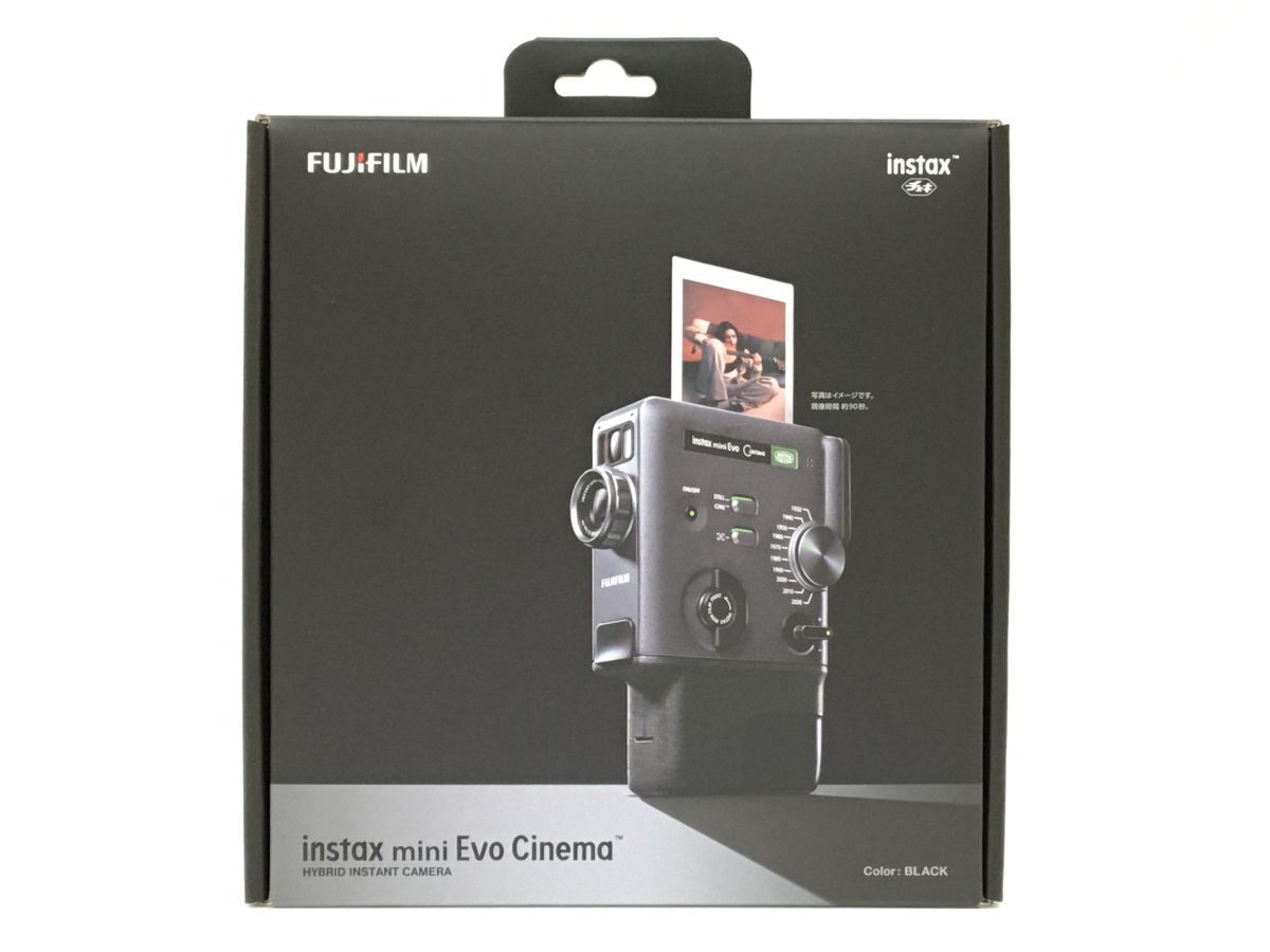 K10-919-099【ほぼ未使用/送料無料】富士フイルム(FUJIFILM) チェキカメラ instax mini Evo Cinema（インスタックス ミニ エヴォ シネマ）