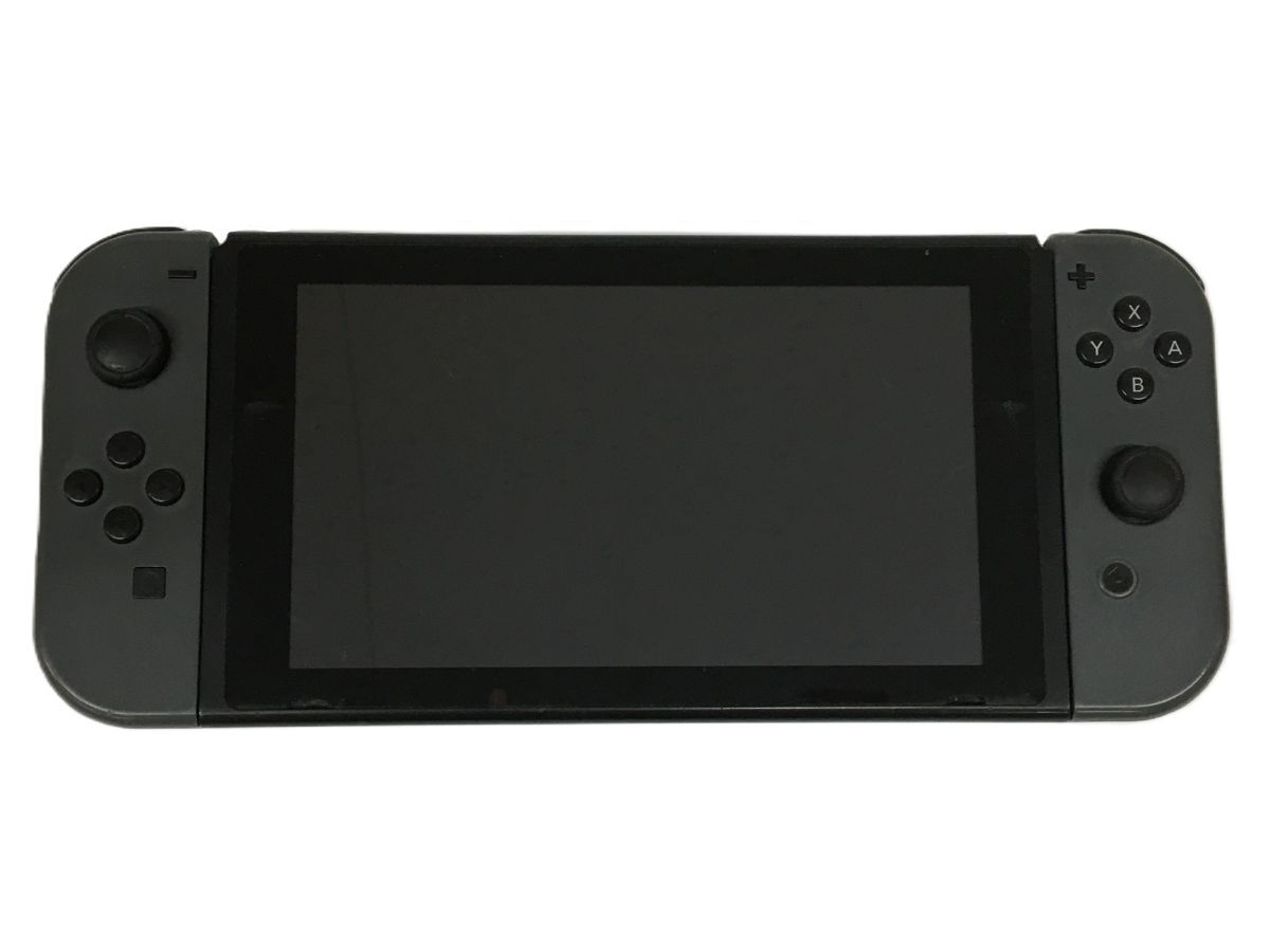 S11-207-049【ジャンク/送料無料】Nintendo Switch(ニンテンドースイッチ) MOD.HAC-001 初期型 グレー 本体/Joy-Conのみ付属 ※初期化済