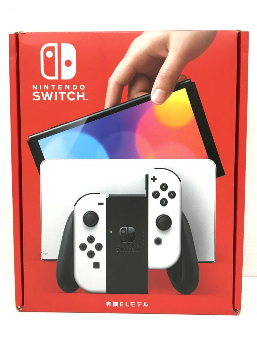 K21-659-049【中古/送料無料】Nintendo Switch (ニンテンドースイッチ) 有機ELモデル (MOD.HEG-001) ホワイト 動作OK/初期化済