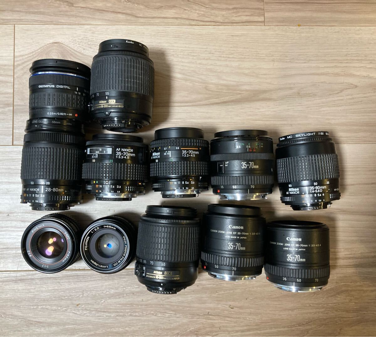 12点　Olympus Canon EF AF Nikon マニュアル単焦点　ズームレンズ　まとめ　まとめて