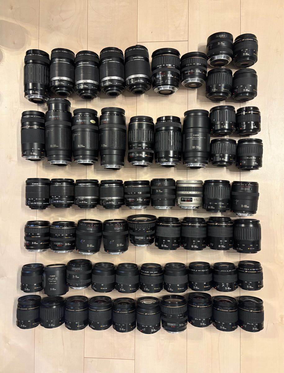 62本 Canon EF 55-250 AF NIKKOR レンズまとめ 大量　まとめて ズームレンズ TAMRON
