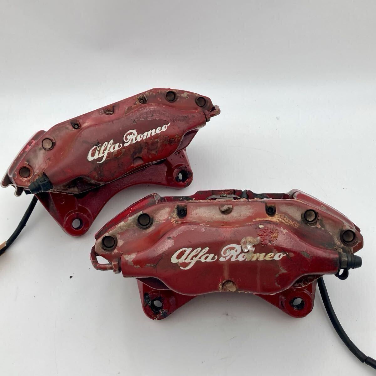 ◆AlfaRomeo アルファロメオ 932AXB 156 GTA 純正 brembo ブレンボ 対向4ポット フロントキャリパー ブレーキキャリパー 左右セット