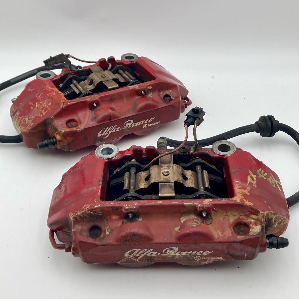 ◆AlfaRomeo アルファロメオ 955141 ミト 純正 brembo ブレンボ 対向4ポット フロントキャリパー ブレーキキャリパー 左右セット