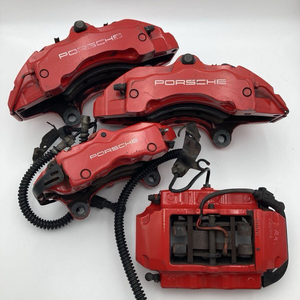 ◆PORSCHE ポルシェ Cayenne カイエン 純正 18Z brembo ブレンボ 対向 6POT 4POT キャリパー ブレーキキャリパー 前後 1台分