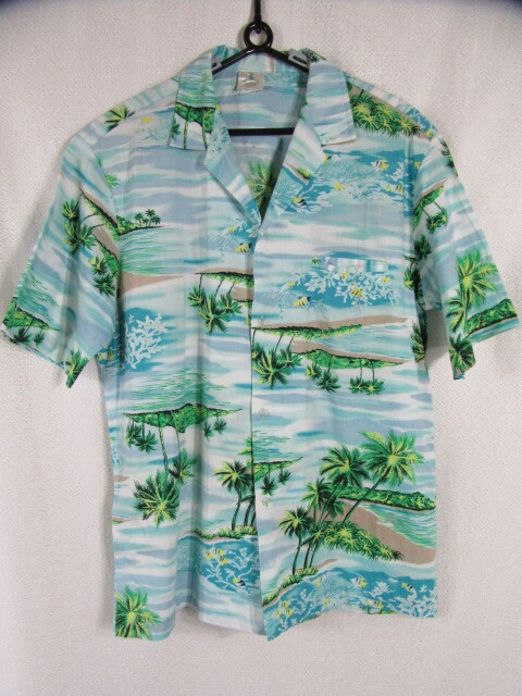 ROYAL CREATIONS HAWAII　アロハシャツ　ロイヤルクリエイションズ　オープンカラー　半袖シャツ　L