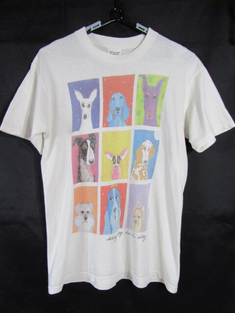 rel. e .vant products 半袖 Tシャツ　犬のプリント　every dog has his day ヴィンテージ　 USA製 M 