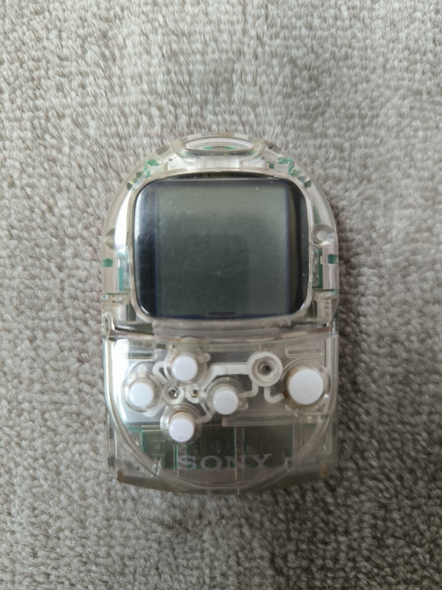 動作品 SONY ポケットステーション PocketStation SCPH-4000 スケルトン ポケステ プレステ プレイステーション