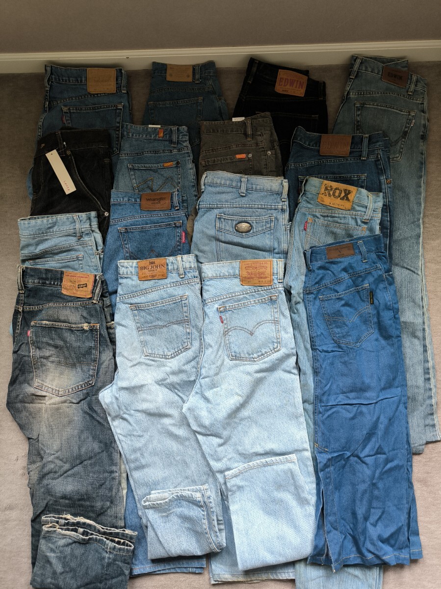 ジーンズ デニムパンツ Gパン EDWIN Levi s 古着 まとめて