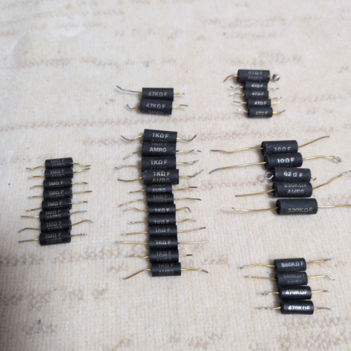 アムトランス　AMRGカーボン被膜抵抗 各種まとめて 1MΩ 1KΩ 47KΩ 330KΩ 560KΩ 470KΩ 電子部品