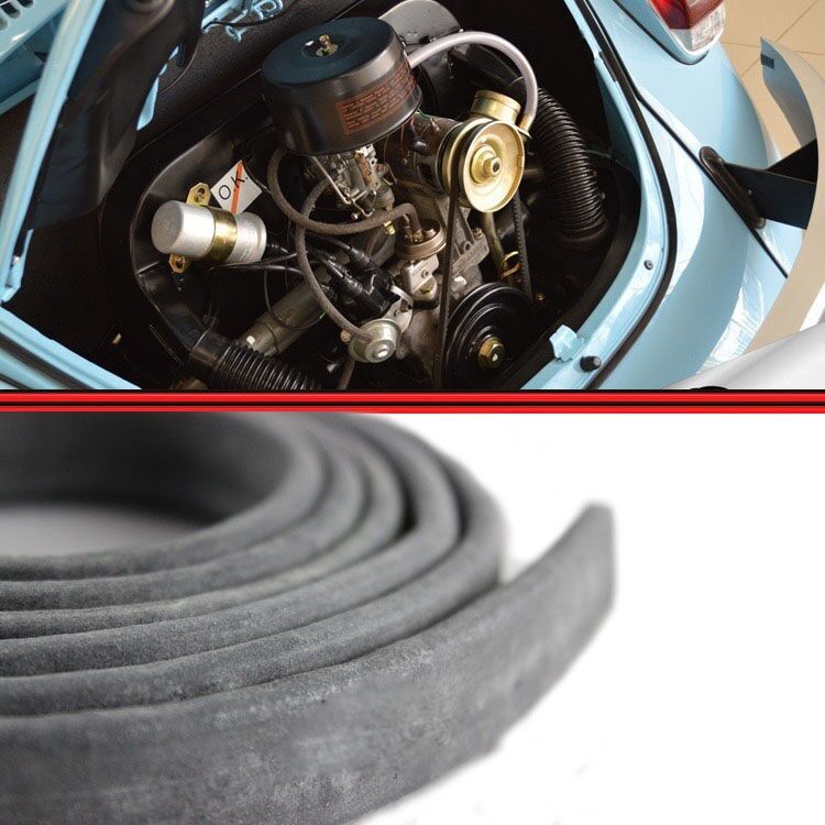リアフードフッド エンジンリッド シールゴム 接着剤要り 1.8m VW ビートル T1 空冷VW 年式 1950-1979 or 1996スーパービートル