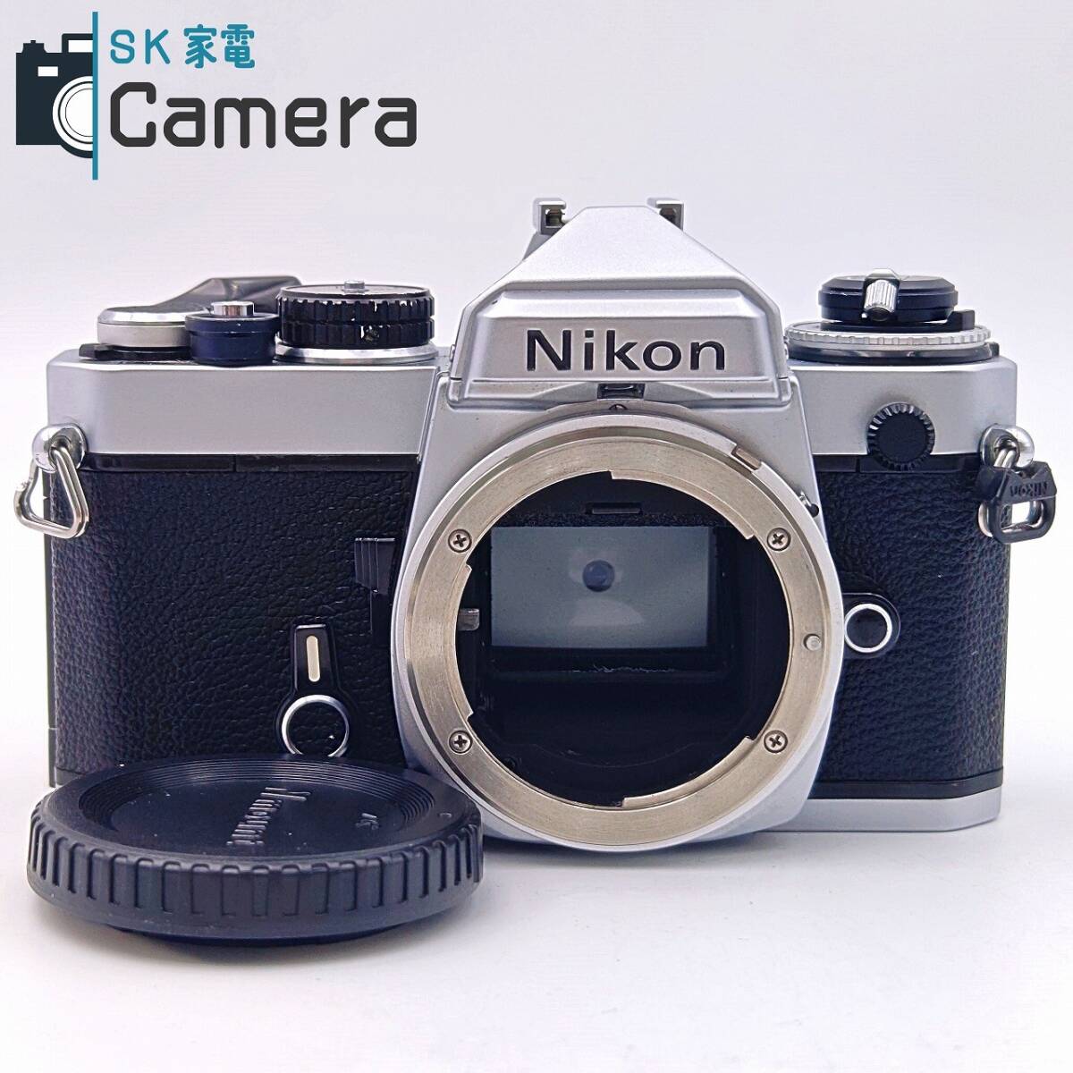 【中古】 Nikon FE シルバー シャッター 露出 動作 ニコン ボディキャップ付