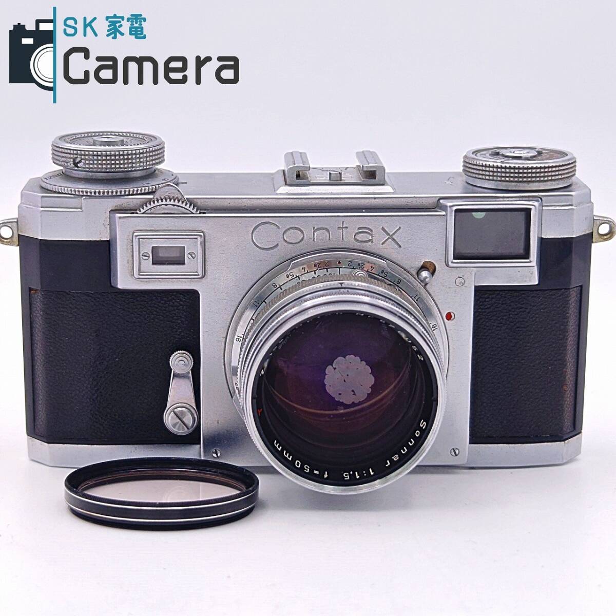 【中古】 CONTAX II Sonnar 50ｍｍ F1.5 T コンタックス レンジファインダー 難有り
