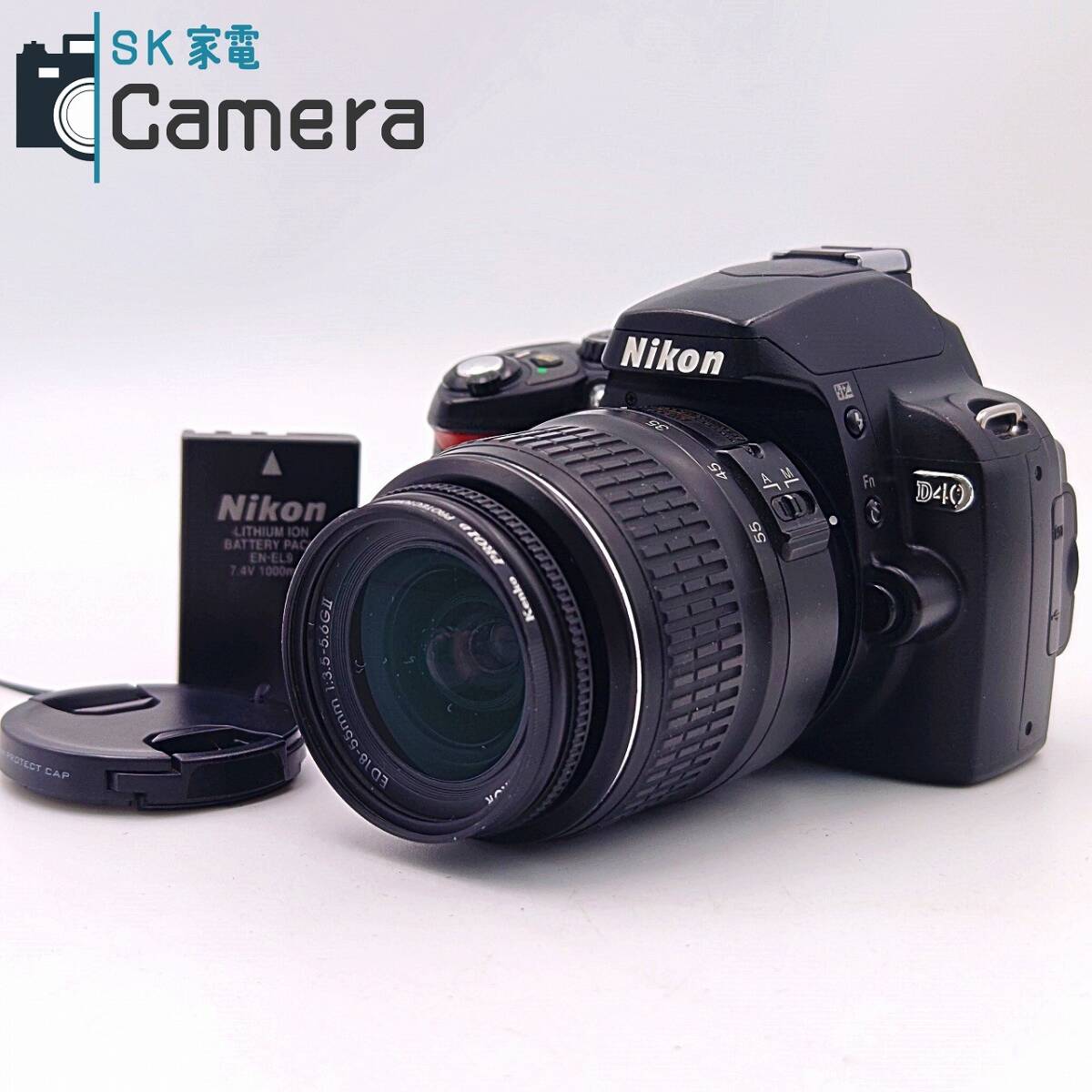 【中古】 Nikon D40 AF-S NIKKOR 18-55ｍｍ F3.5-5.6 G II ED ニコン デジタル一眼レフ