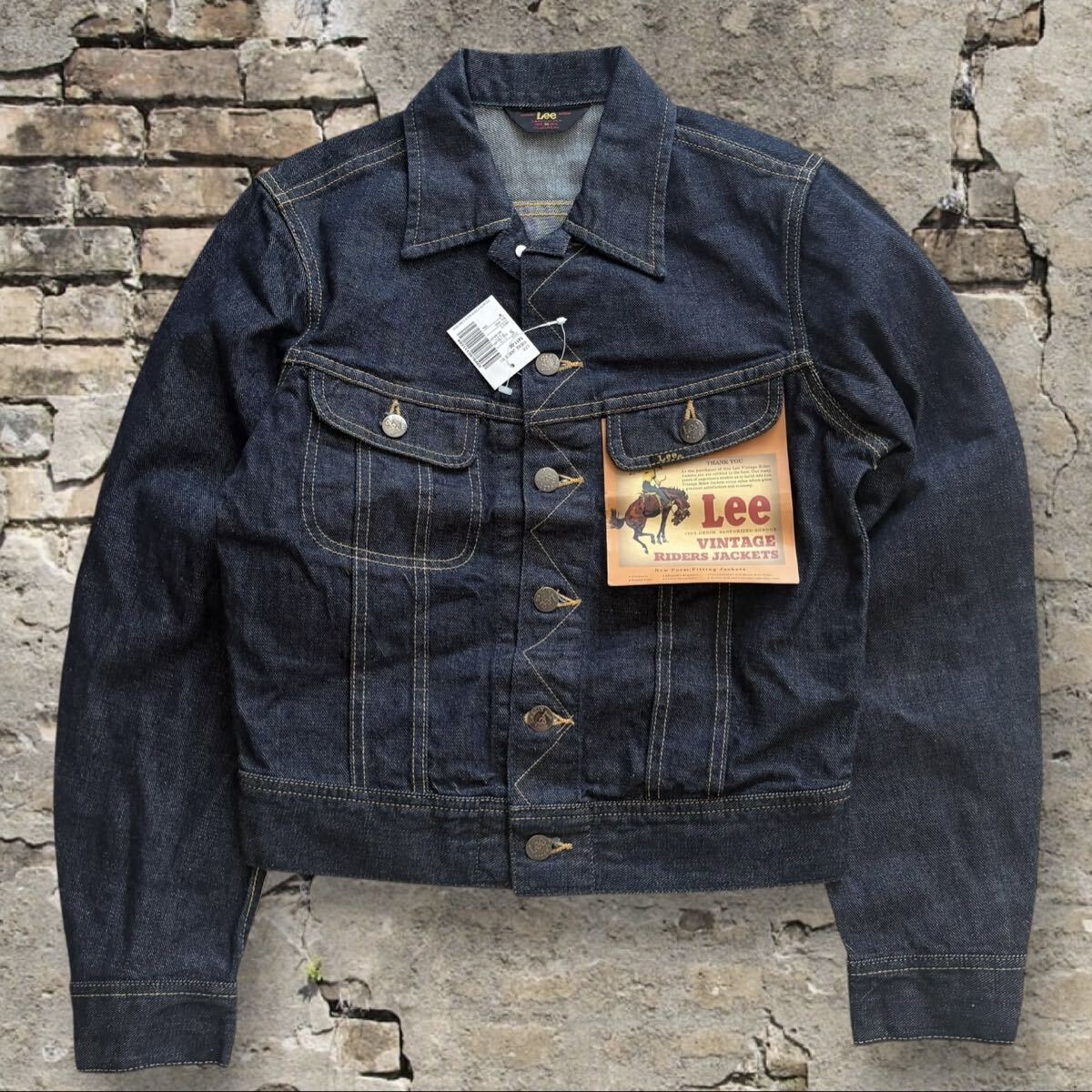 90s デットストック 1411 36 S Lee VINTAGE RIDERS JACKETS デニムジャケット Gジャン トラッカージャケット 復刻 101-J 101J 50s 