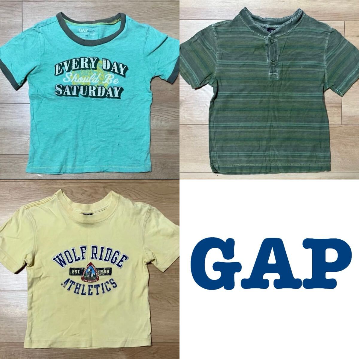 子供用　半袖Tシャツ　3セット　110-120cm GAP 纏め/バラ買い可能