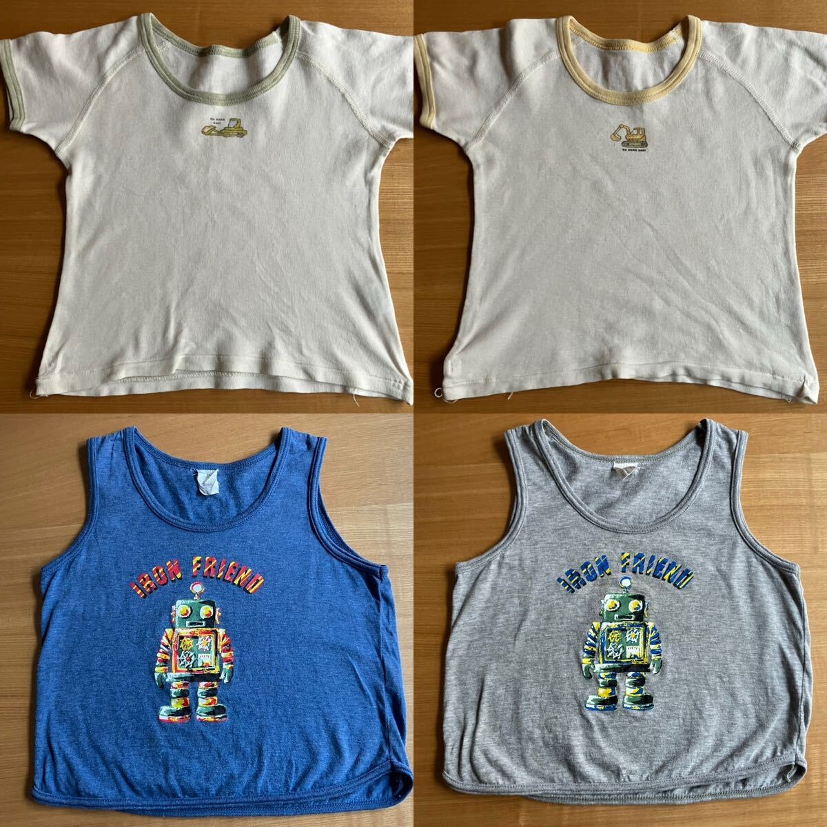送料無料　子供用　半袖Tシャツ　タンクトップ　4セット80-90cm 纏め/バラ売り可