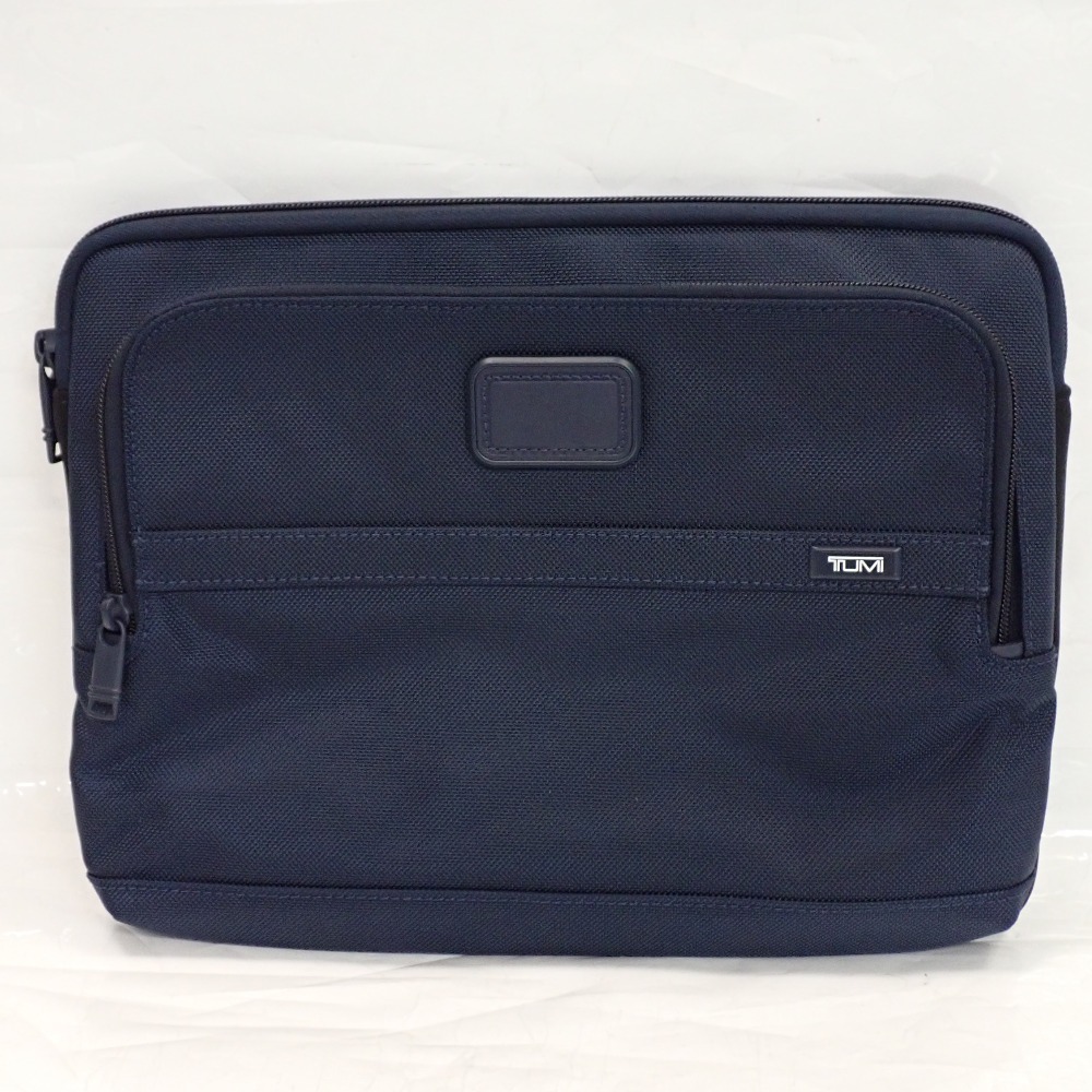 Th1014423 トゥミ SHIPS別注 ラップトップ・カバー ナイロン ネイビー系 ノートパソコン用バッグ TUMI 超美品・中古