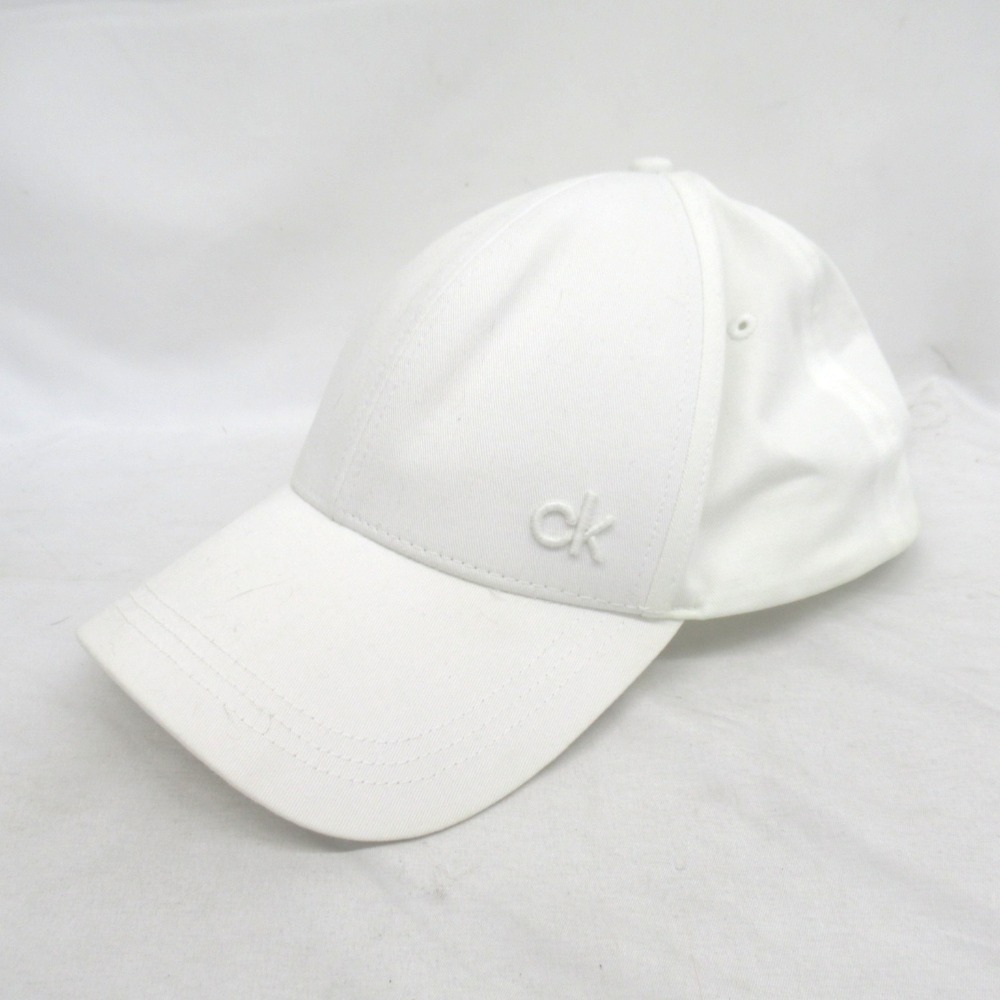 KR108701 カルバンクライン キャップ ホワイト フリーサイズ K50K502533 メンズ Calvin Klein 中古