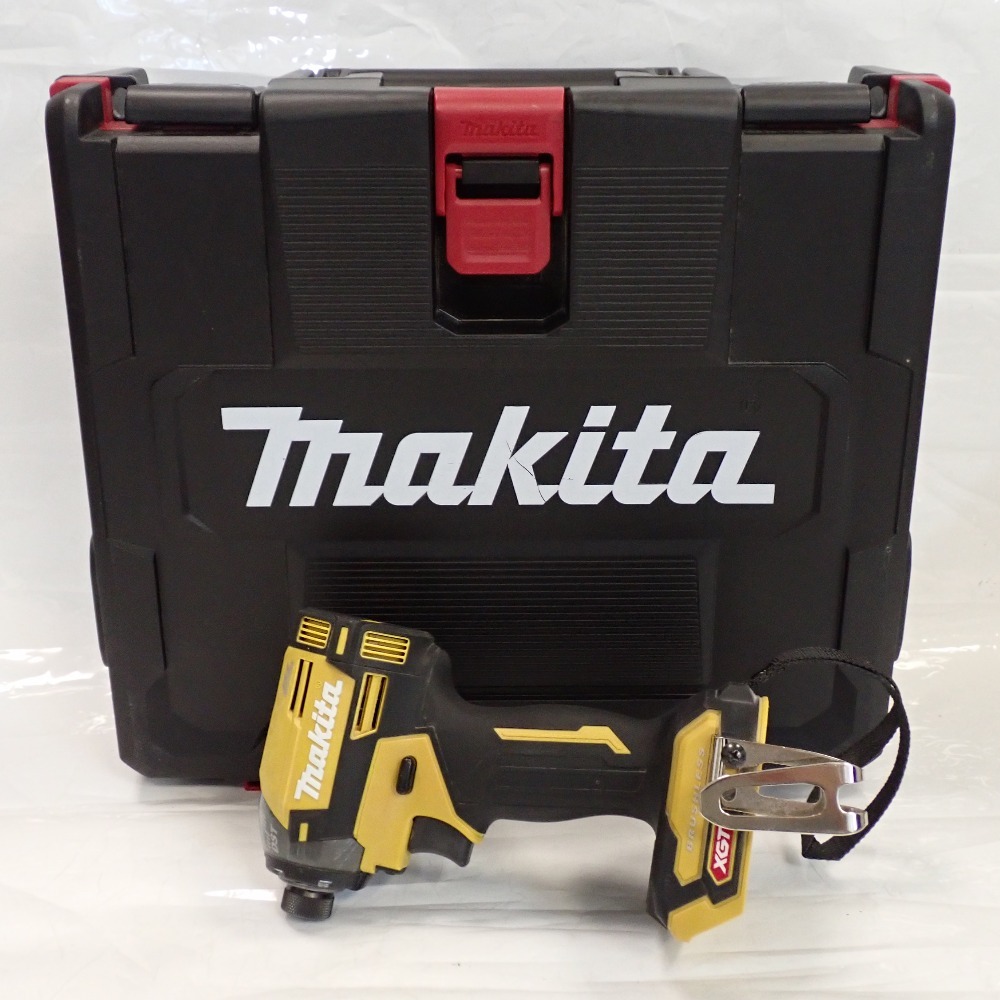 Th635051 マキタ 充電式インパクトドライバ TD002G イエロー系 40Vmax 220N・m makita 良好・中古