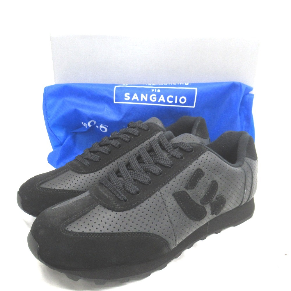 KR104741 サンガッチョ スニーカー ブラック系 27.5cm にゅ〜ず MOM BLACK メンズ Sangacio 中古