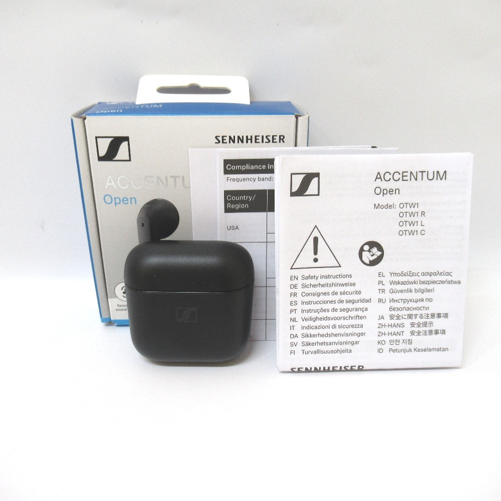 Tj299971 ゼンハイザー　SENNHEISER　ワイヤレスイヤホン　ACCENTUM Open　ブラック 中古