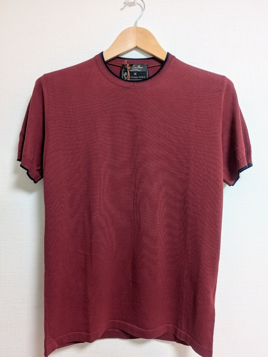 ロロ・ピアーナ Loro piana ビキューナ コットン混紡 VICUNA 半袖Tシャツ