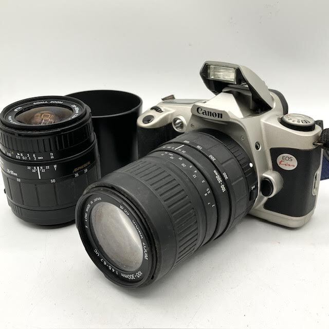 A15　Canon　キャノン　シグマ　一眼レフカメラ＆レンズ2本セット　EOSKiss