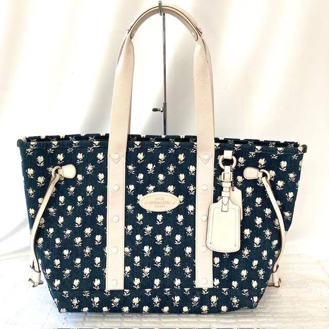 A2　COACH　コーチ　バッドランズ　フローラルデニム　トートバッグ