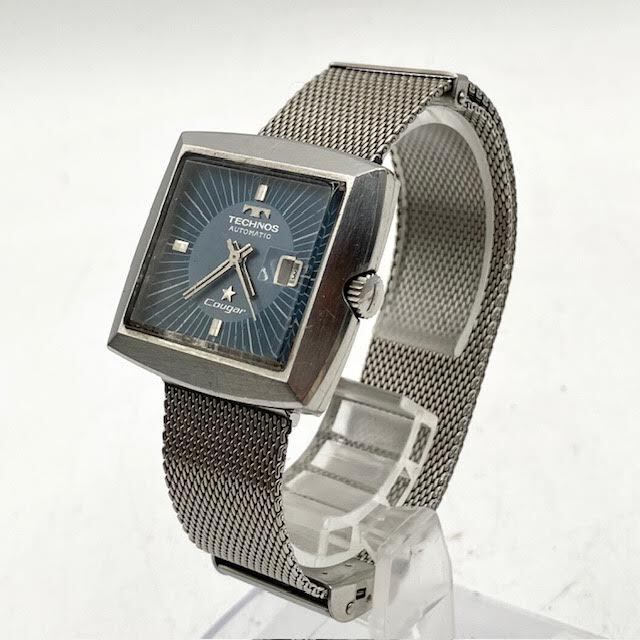 A22　【稼働品】TECHNOS　テクノス　Cougar　クーガー　自動巻き　腕時計　