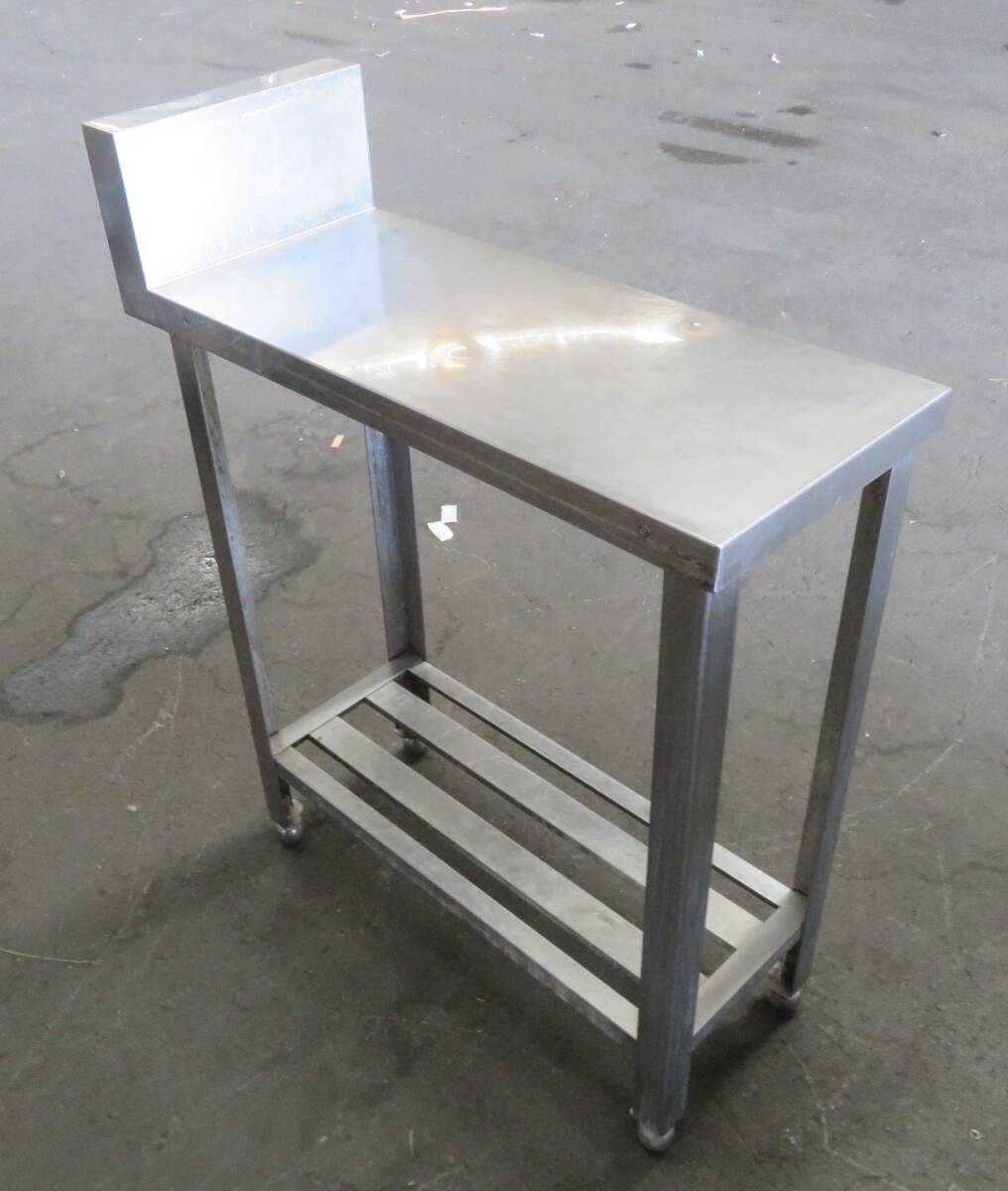 I-92）来店・引き取り限定☆ステンレス製 作業台1台★W300×D750×H800☆厨房機器・業務用・調理台☆中古品