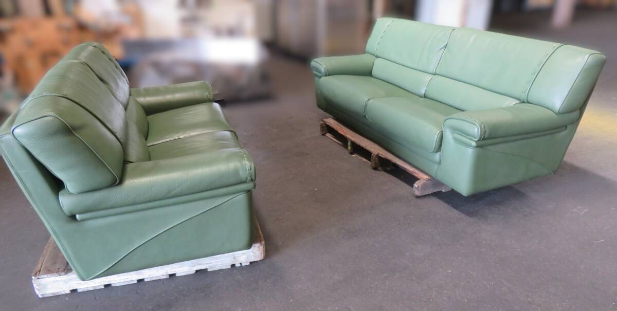 I-101）来店・引き取り限定☆Formenti/フォルメンティ☆ソファ 2台セット☆イタリア製★リビング・家具・インテリア☆中古品