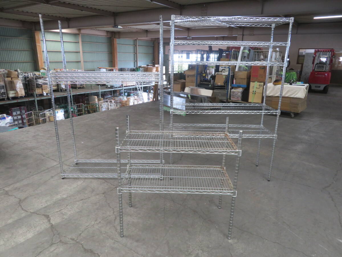 U-315★来店・引き取り限定☆メタルラック☆3台 セット☆収納棚/キャビネット★中古品