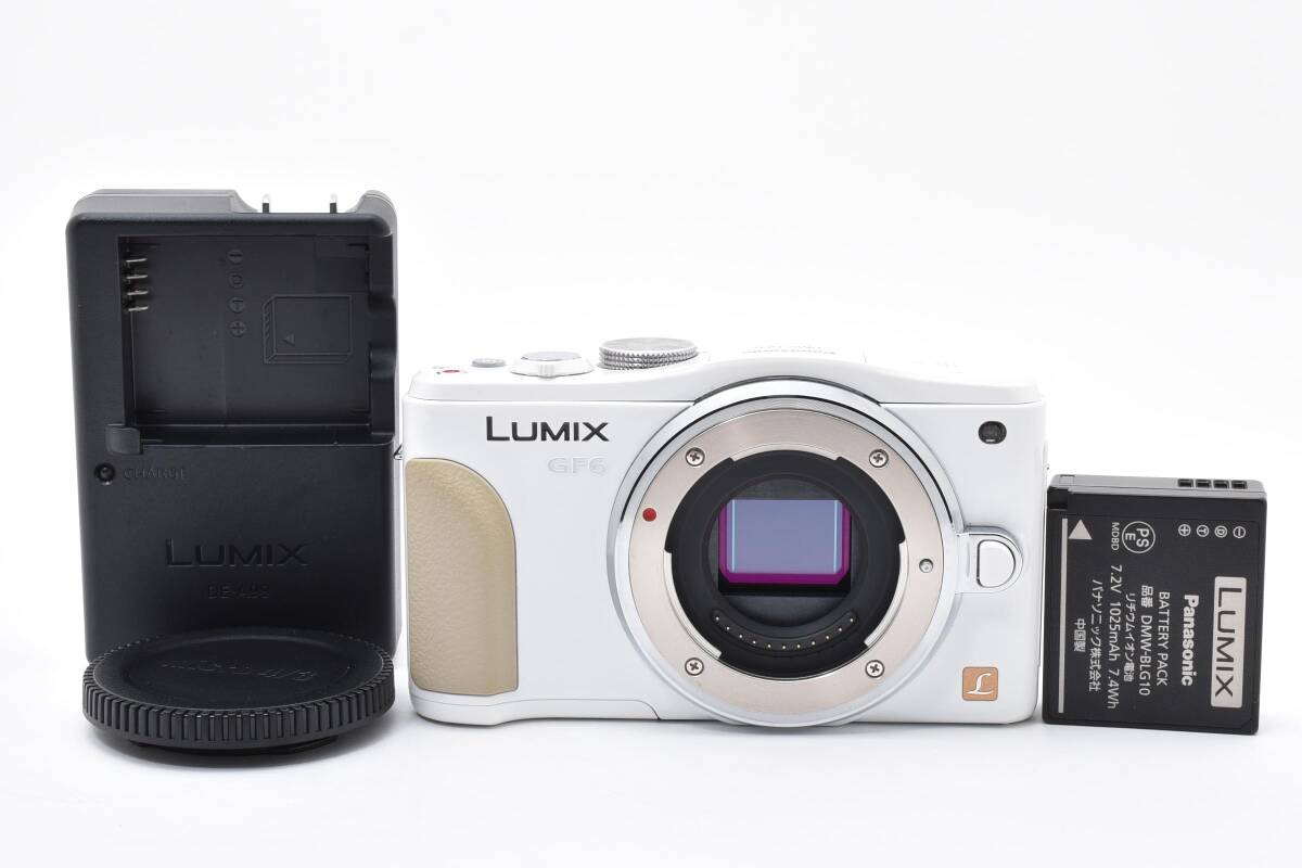 ★パナソニック PANASONIC LUMIX DMC-GF6 ボディ ホワイト ミラーレス一眼★　#U0725 #102359