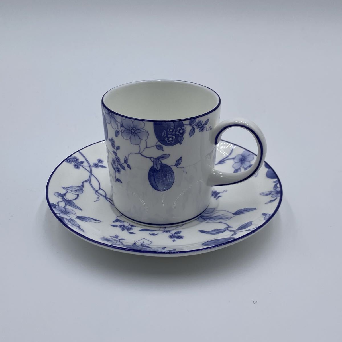 ●【売り切り】WEDGWOOD(ウェッジウッド) Blue Plum(ブループラム)シリーズ カップ＆ソーサー ヴィンテージ