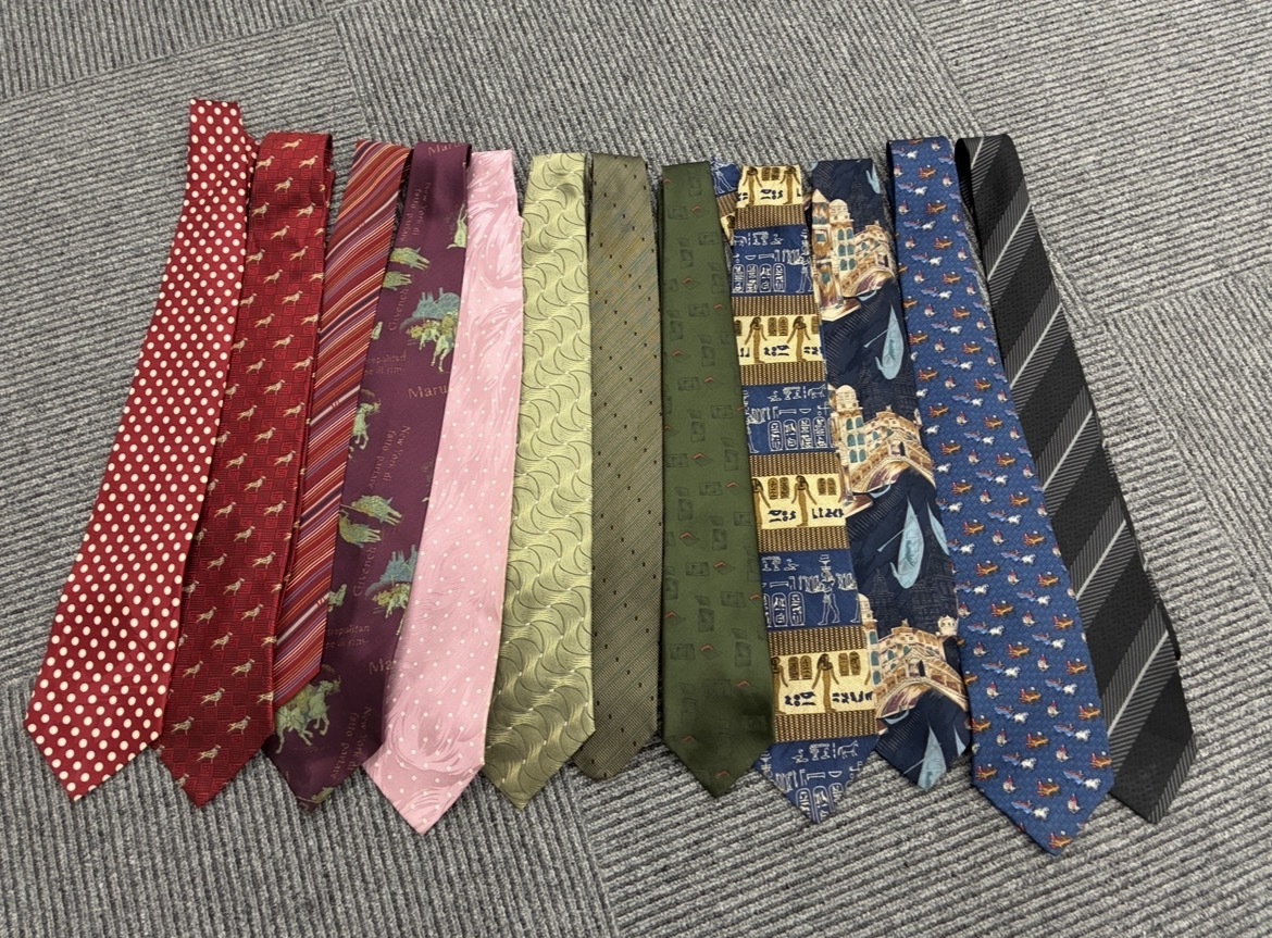 2275★ネクタイ まとめ FENDI YSL U.S.POLO LANCEL ZODIAC ACETONEなど ブランド含む 昭和 レトロ ヴィンテージ アパレル 12本 古着 中古