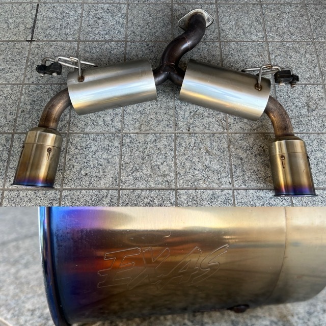 ★☆三菱 ギャランフォルティススポーツバック CY4A用社外EXAS EVO Tuneエグザス エボチューンル マフラー 1/1 JASMA 125 03S13989☆★