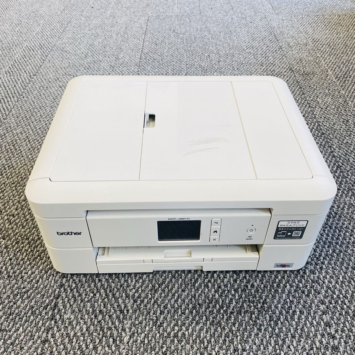 ♪ brother DCP-J981N ブラザー インクジェットプリンター インクジェット複合機 周辺機器 事務用品 ホワイト系色 通電のみ確認済み