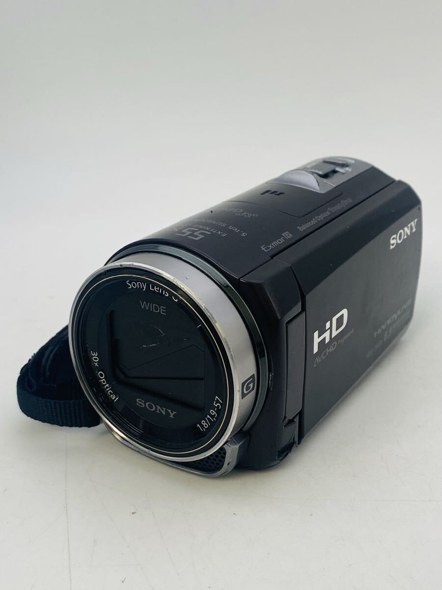  ▲ SONY HDR-CX430V 2013年製 ソニー ハンディカム デジタルビデオカメラ バッテリー有 チャージャー無 破損有 取手劣化有 通電未確認