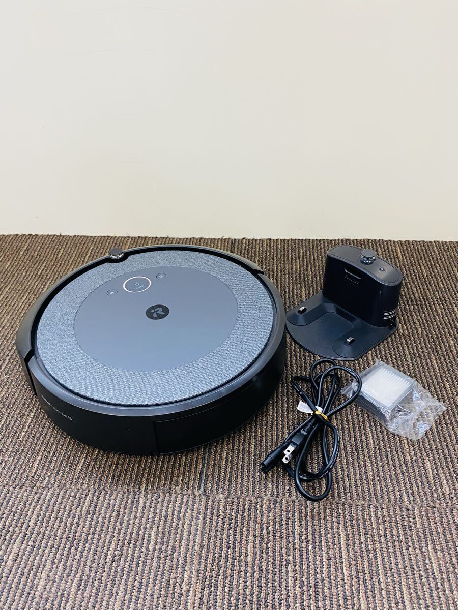 ♪ iRobot Roomba i3 RVD-Y1 アイロボット ルンバ ロボット掃除機 掃除用品 本体 充電スタンド付 17070 コード有 家電用品 通電のみ確認済