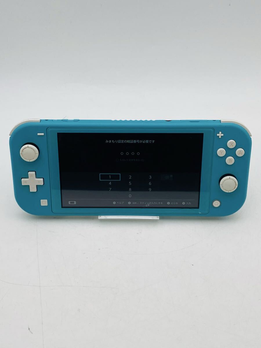 △ Nintendo Switch Lite HDH-001 ニンテンドースイッチライト 任天堂 ゲーム機 本体 充電コード無 通電のみ確認済み みまもり設定有り