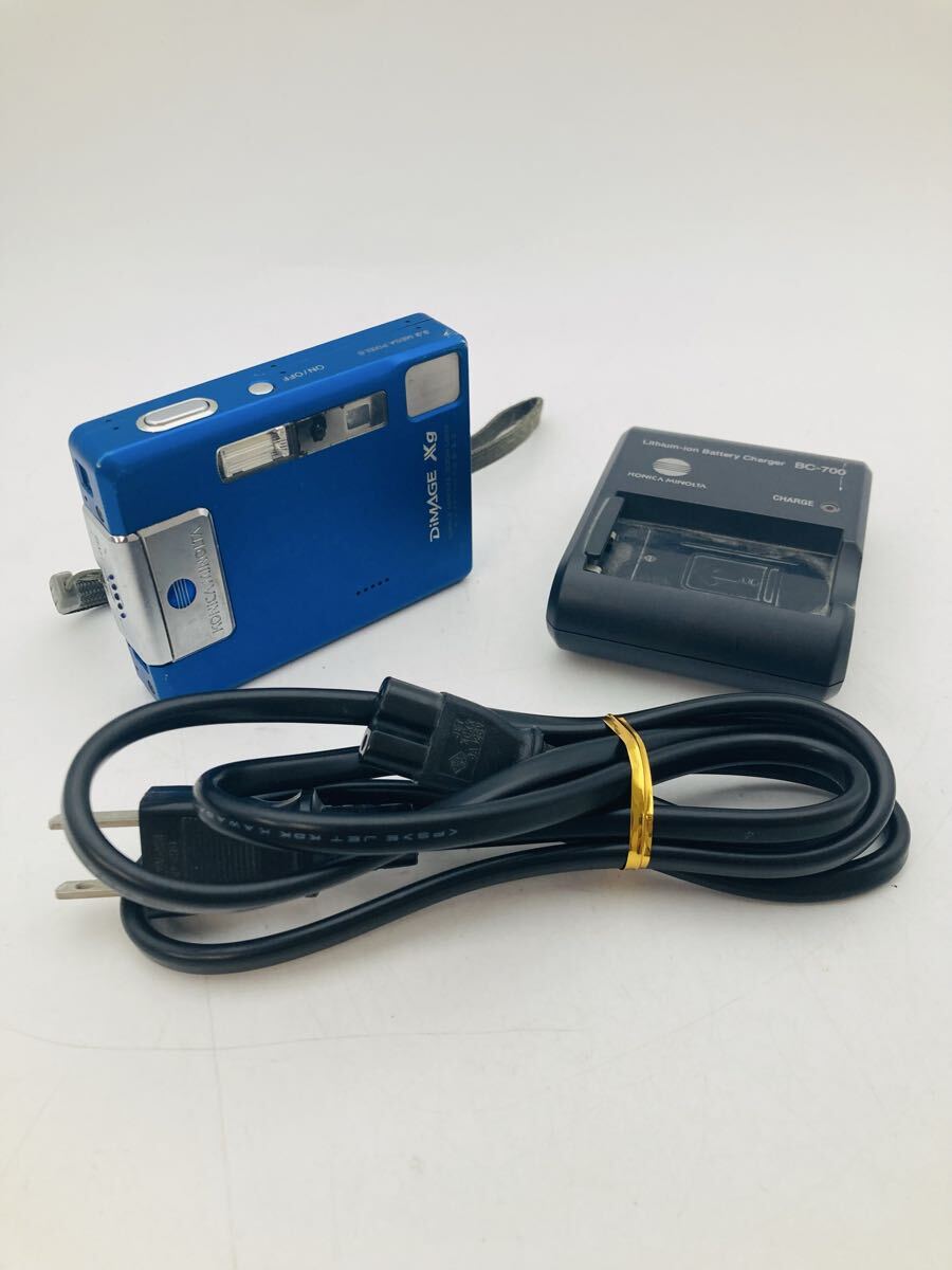 ▲コニカミノルタ DiMAGE Xg KONICA MINOLTA コンパクトデジタルカメラ デジカメ バッテリー有 チャージャー有 通電未確認